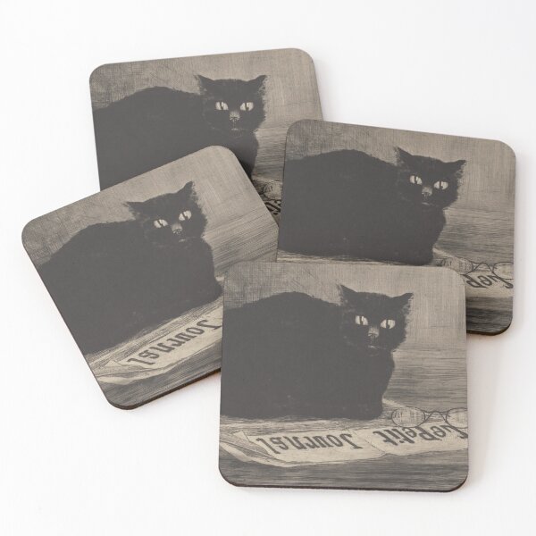 Item preview, Black Cat Sits On A Newspaper designed and sold by wakingupvintage.