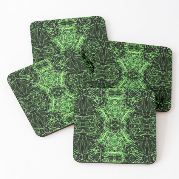 Item preview, Liquid Light Series #32 ~ Green Abstract Fractal Pattern designed and sold by Ascension Vibrations.