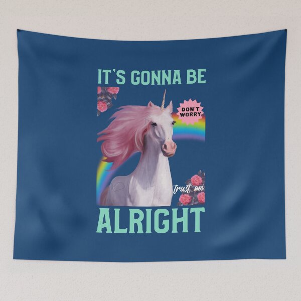 Item preview, It's Gonna Be Alright Unicorn designed and sold by MnEmzStudio.