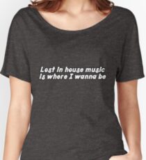 house music house musik electro music club music dj shirts music cool awesome urban big city clubbing modern Women's Relaxed Fit T-Shirt