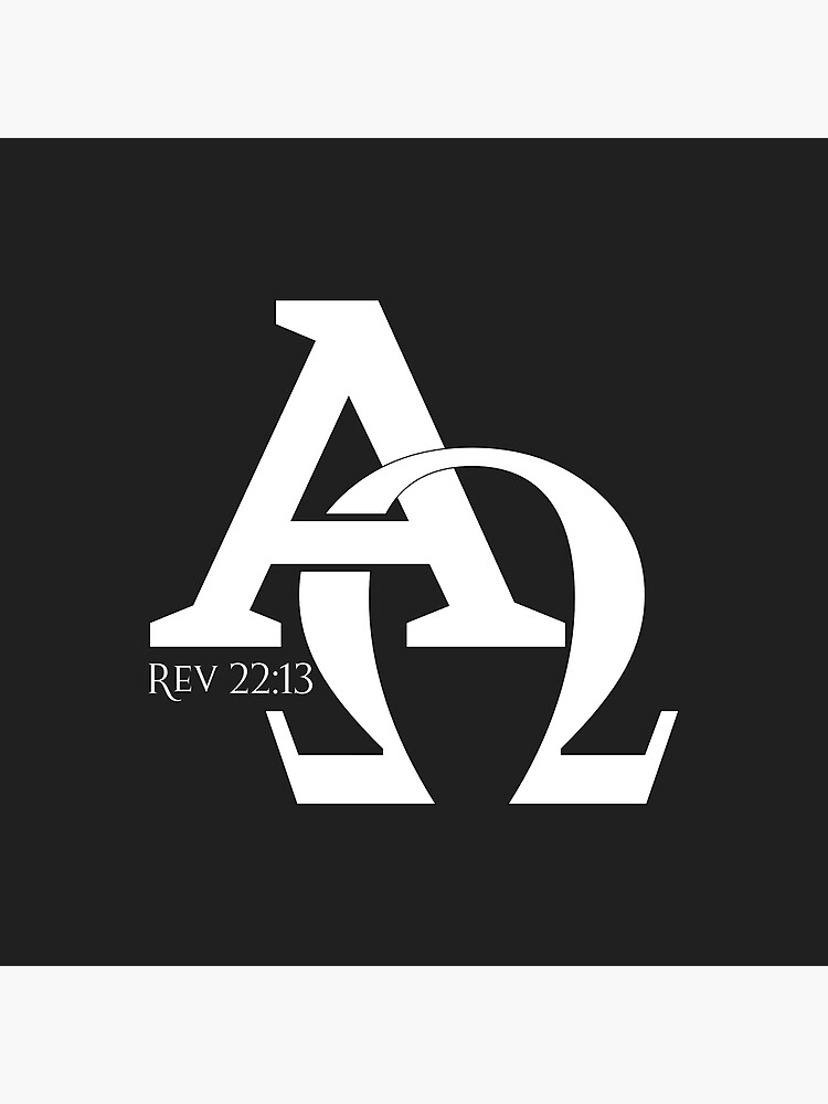 Christian Design Alpha and Omega the Greek Letters A and Z Poster