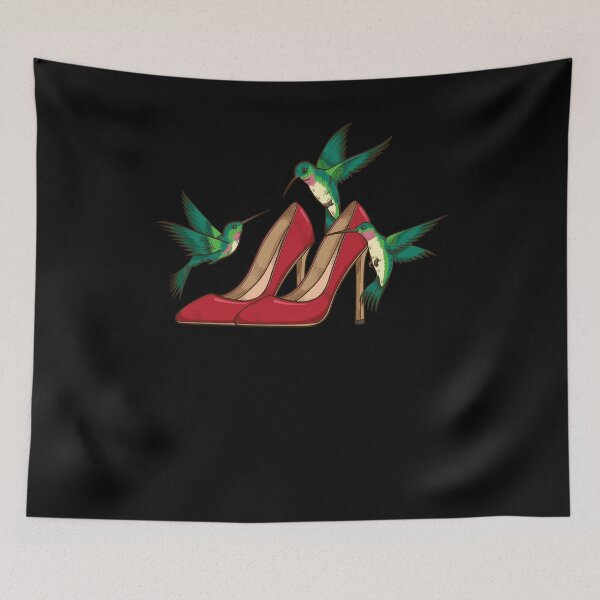 Item preview, Hummingbird Lover High Heels Gift Women Shoes Bird Hummingbird designed and sold by DSWShirts.