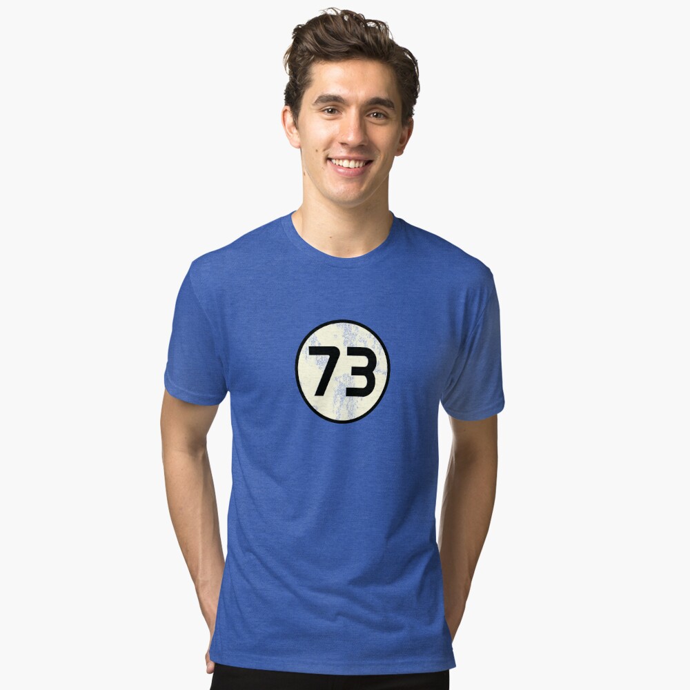 why does sheldon wear a 73 shirt