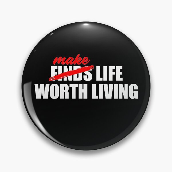 Item preview, MAKE LIFE WORTH LIVING (BLACK) designed and sold by AnaelDraw.