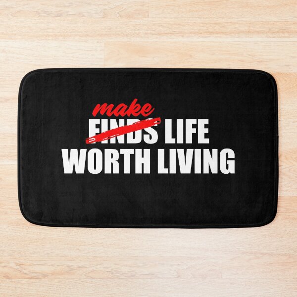Item preview, MAKE LIFE WORTH LIVING (BLACK) designed and sold by AnaelDraw.
