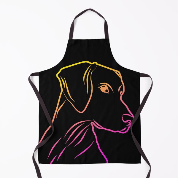 Item preview, Gradient Yellow Orange Magenta Dog Facing Right and Looking designed and sold by Vasabi88.
