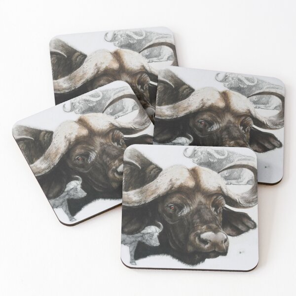 Item preview, Cape Buffalo Collage designed and sold by BarbBarcikKeith.