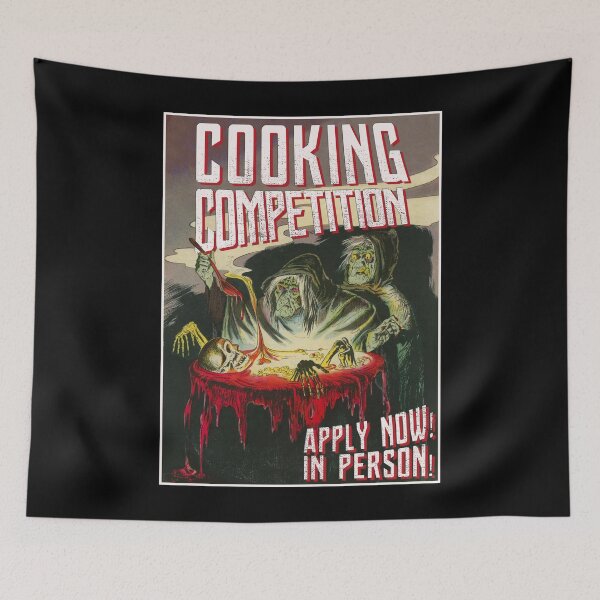 Item preview, Vintage Witch Cooking Competition Retro Horror Poster Halloween Gift designed and sold by TheAplus.