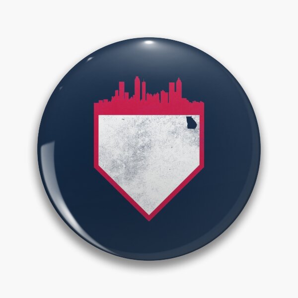 Item preview, Retro Atlanta Baseball Home Plate Skyline designed and sold by toutwearapparel.