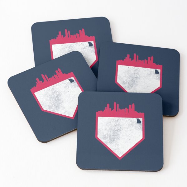 Item preview, Retro Atlanta Baseball Home Plate Skyline designed and sold by toutwearapparel.