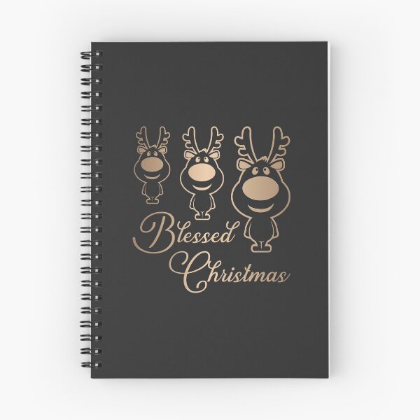 Item preview, Blessed Christmas with Three Cute Reindeers designed and sold by simplydesignart.