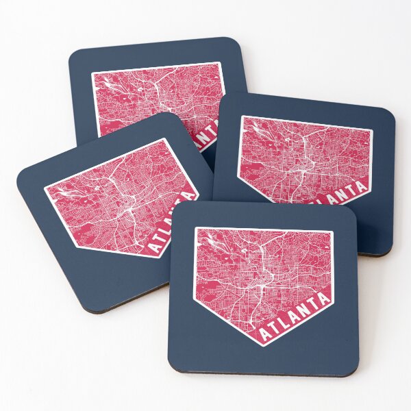 Item preview, Atlanta Map on Baseball Home Plate | ATL is Home designed and sold by toutwearapparel.