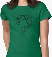Riddler Bats question mark Women's Fitted T-Shirt