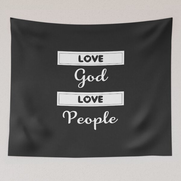 Item preview, Christian Design - Love God, Love People.  Luke 10:27 designed and sold by simplydesignart.