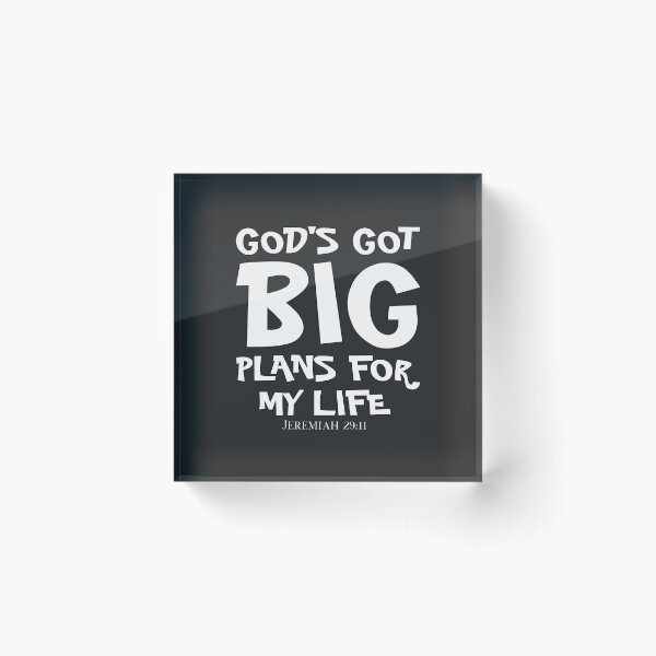 Item preview, Christian Design - God's Got Big Plans for My Life - Bible Verse, Jeremiah 29:11 designed and sold by simplydesignart.