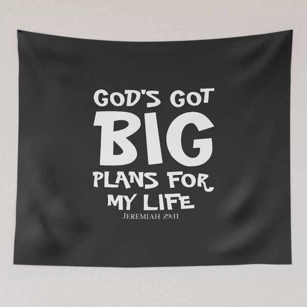 Item preview, Christian Design - God's Got Big Plans for My Life - Bible Verse, Jeremiah 29:11 designed and sold by simplydesignart.