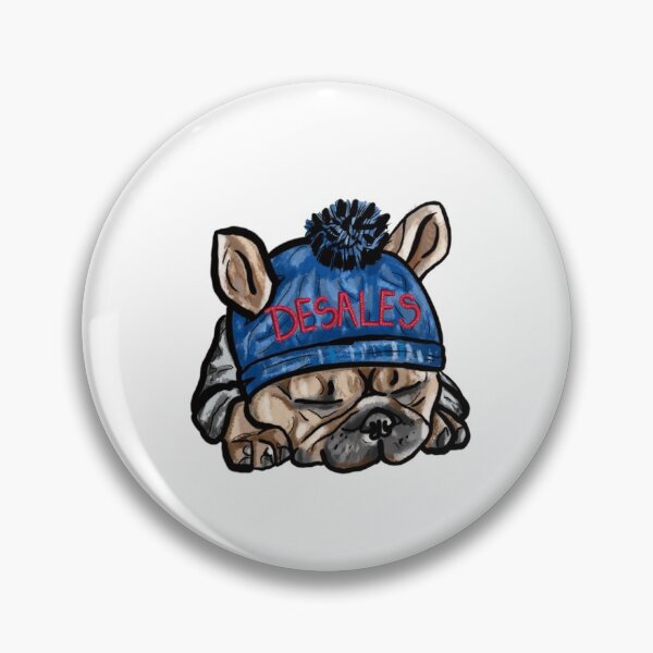 Item preview, French Bulldog Desales Puppy in Beanie drawing designed and sold by BlueBoarCrafts.