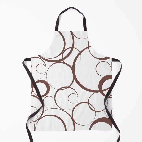 Item preview, Brown and White Retro Ring Pattern 2021-2022 Trending Color - Colour- Shade- Hue Pantone Root Beer 19-1228 designed and sold by ColorOfTheYears.