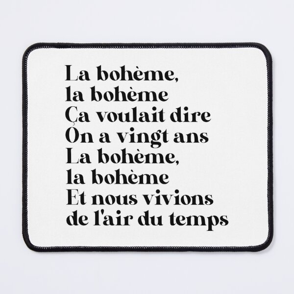 Item preview, La Bohème (black) designed and sold by didijuca.