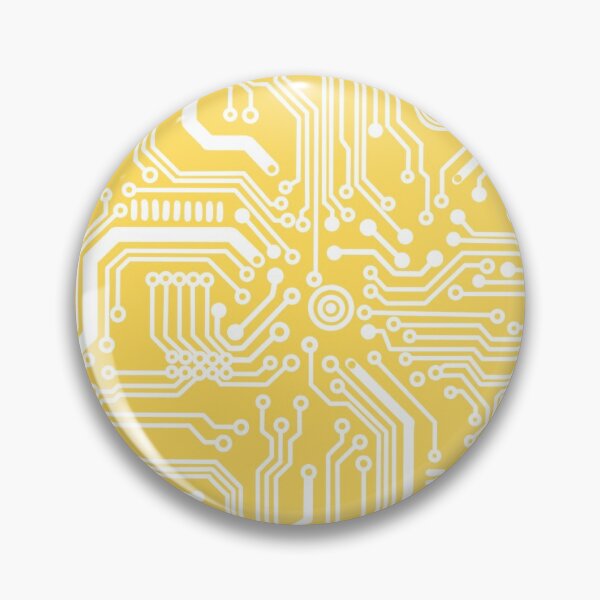 Item preview, Pale Yellow microchip hardware circuit design designed and sold by Giulia  Palazzo.