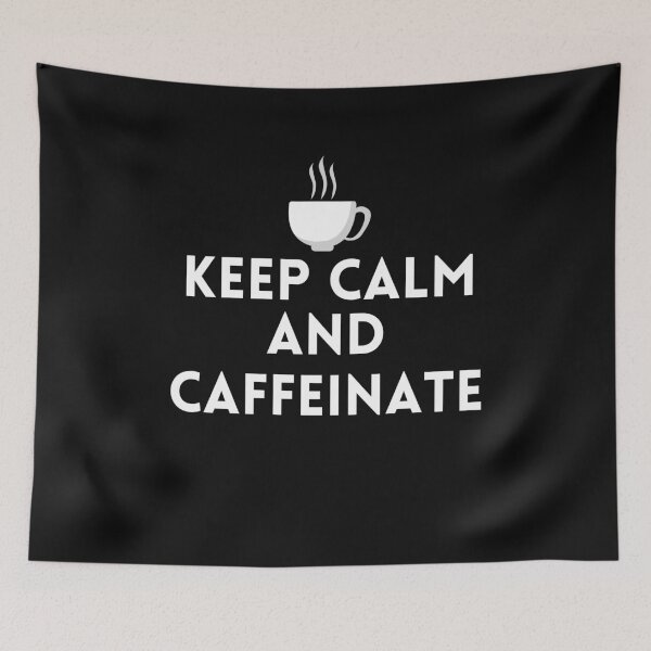 Item preview, Keep Calm and Caffeinate designed and sold by curlybubbles.
