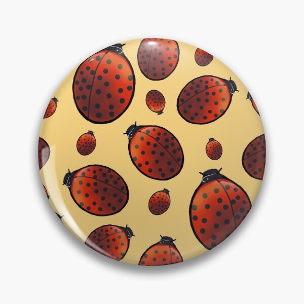 Item preview, Ladybug / ladybird repeat design on yellow background  designed and sold by Alima Designs.