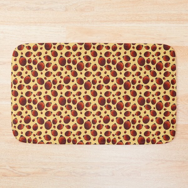 Item preview, Ladybug / ladybird repeat design on yellow background  designed and sold by Alima Designs.