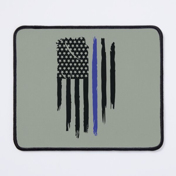 Item preview, Thin Blue Line Distressed Flag designed and sold by Sheepherder120.