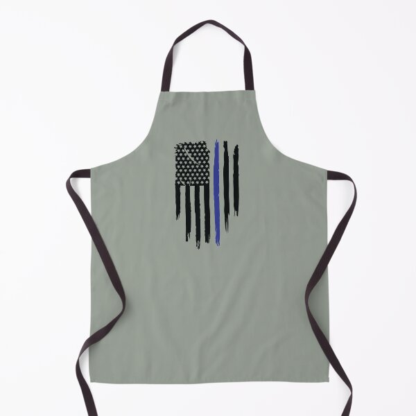 Item preview, Thin Blue Line Distressed Flag designed and sold by Sheepherder120.