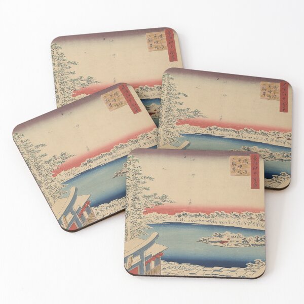 Item preview, Japanese Vintage Snow Winter Temple Sticker designed and sold by Meek-Anime.