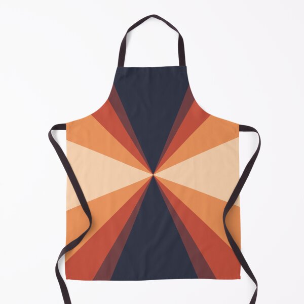 Item preview, Retro Inspired Orange Red Black Line Pattern designed and sold by bubblyshades.
