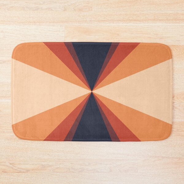 Item preview, Retro Inspired Orange Red Black Line Pattern designed and sold by bubblyshades.