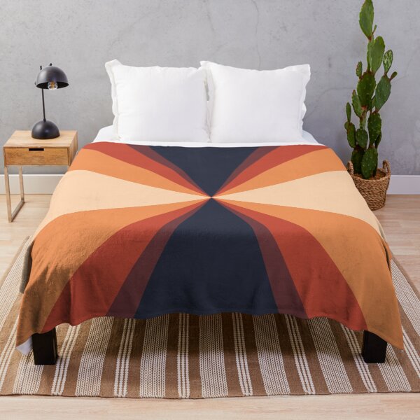 Item preview, Retro Inspired Orange Red Black Line Pattern designed and sold by bubblyshades.