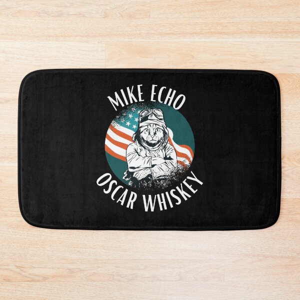 Item preview, Funny Pilot Cat Mike Echo Oscar Whiskey MEOW Phonetic Alphabet designed and sold by Windmill Wildflowers.