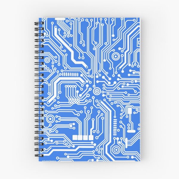Item preview, blue microchip hardware circuit design designed and sold by Giulia  Palazzo.