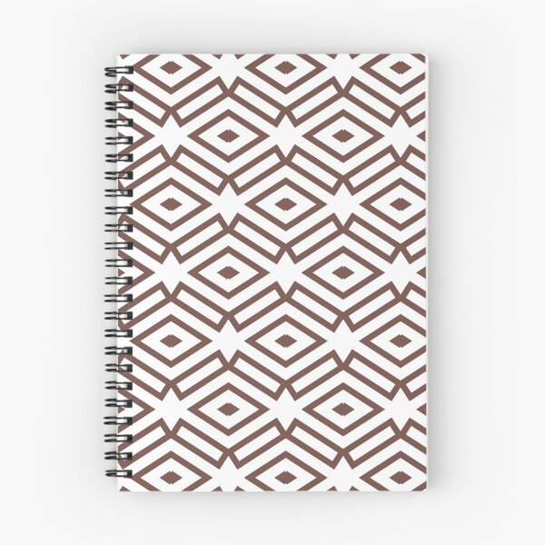 Item preview, Brown and White Ornamental Shape Pattern 7 2021-2022 Trending Color - Colour- Shade- Hue Pantone Root Beer 19-1228 designed and sold by ColorOfTheYears.