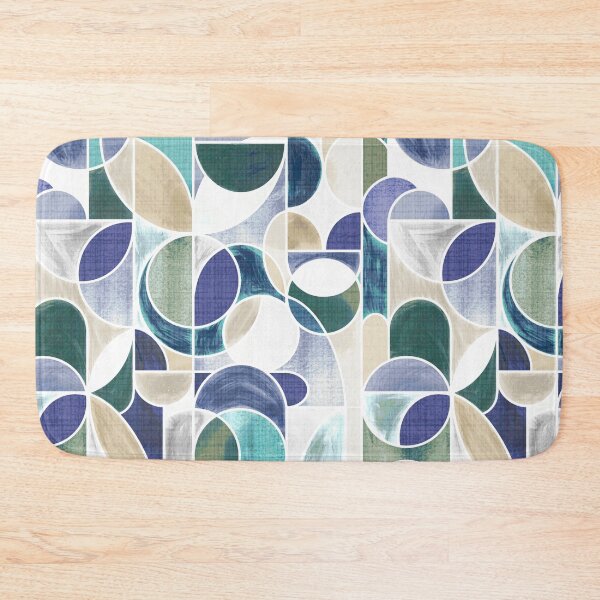 Item preview, Paint Washed Modern Geometric - Cold Colors  designed and sold by TigaTiga.