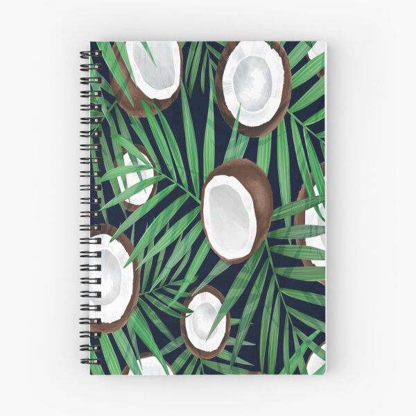 Item preview, Vector seamless pattern with coconut. Tropical background with exotic fruits. Summer illustration. Coconut all over print. Palm frond. Tropical leaves, Jungle plants for Men's & Women's Fashion designed and sold by TeeFashionShop.
