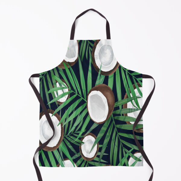 Item preview, Vector seamless pattern with coconut. Tropical background with exotic fruits. Summer illustration. Coconut all over print. Palm frond. Tropical leaves, Jungle plants for Men's & Women's Fashion designed and sold by TeeFashionShop.