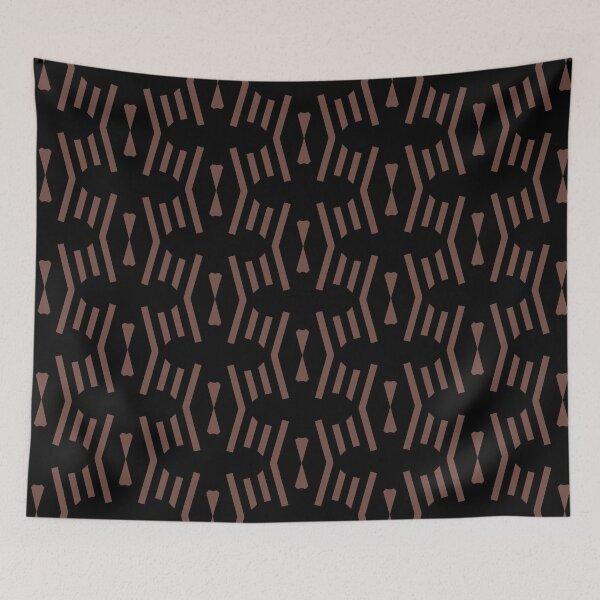 Item preview, Brown and Black Stripe Chevron Pattern 2021-2022 Trending Color - Colour- Shade- Hue Pantone Root Beer 19-1228 designed and sold by ColorOfTheYears.