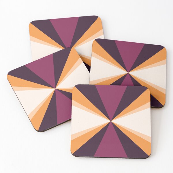 Item preview, Retro Inspired Yellow Purple Line Pattern designed and sold by bubblyshades.