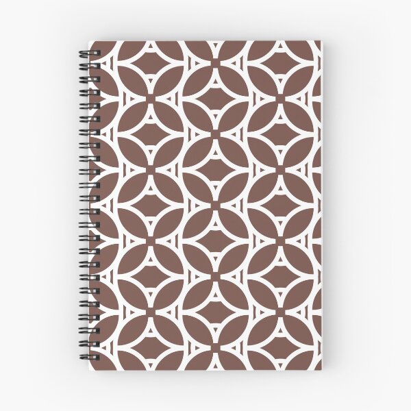 Item preview, Brown and White Pattern 37 Abstract Circle Flower 2021-2022 Trending Color - Colour- Shade- Hue Pantone Root Beer 19-1228 designed and sold by ColorOfTheYears.