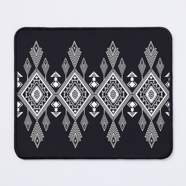 Item preview, Black & White ethnic geometric pattern designed and sold by GeomePattern.