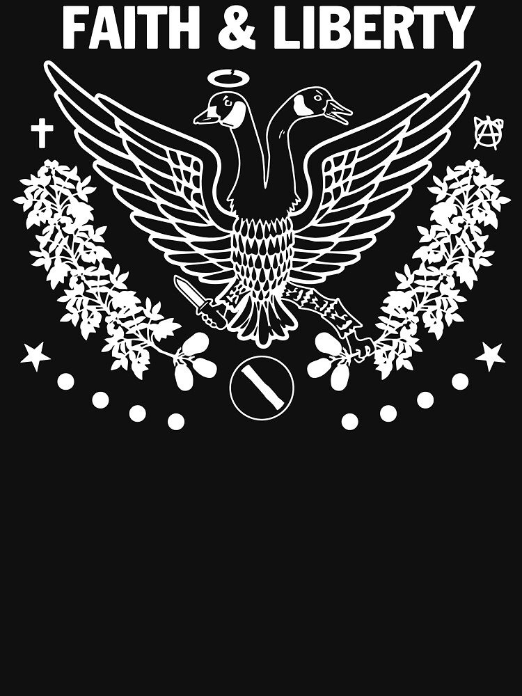Thumbnail 7 of 7, Essential T-Shirt, Faith & Liberty Band Style designed and sold by faithandliberty.