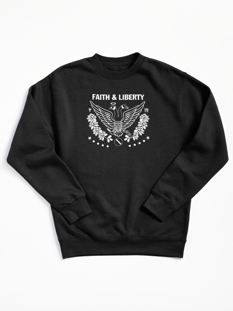 Thumbnail 2 of 7, Pullover Sweatshirt, Faith & Liberty Band Style designed and sold by faithandliberty.