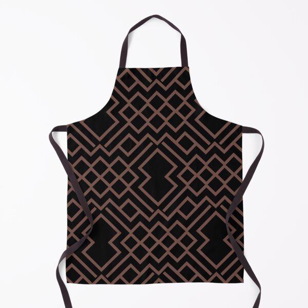 Item preview, Brown and Black Abstract Geometrical Shape Pattern 2021-2022 Trending Color - Colour- Shade- Hue Pantone Root Beer 19-1228 designed and sold by ColorOfTheYears.