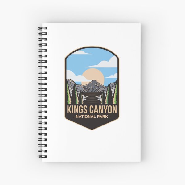 Kings Canyon National Park, For Mountain Lovers, Camping Lovers Spiral Notebook