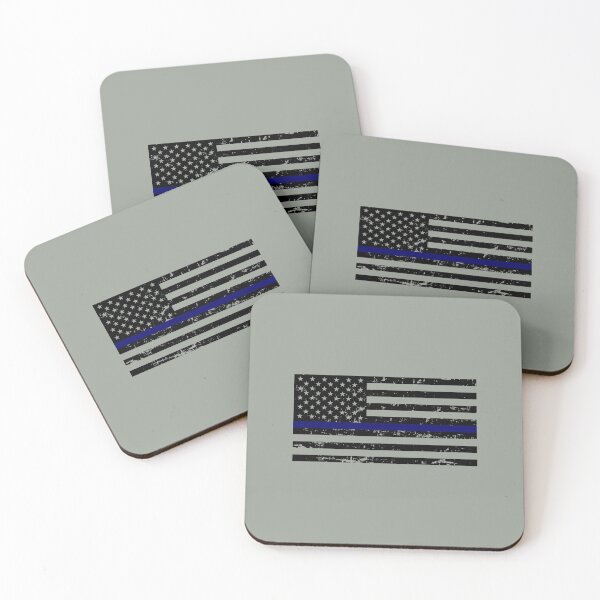 Item preview, Thin Blue Line Police Flag designed and sold by Sheepherder120.