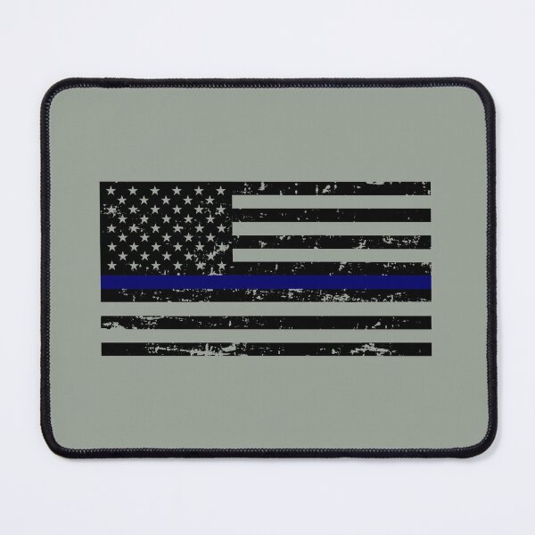 Item preview, Thin Blue Line Police Flag designed and sold by Sheepherder120.