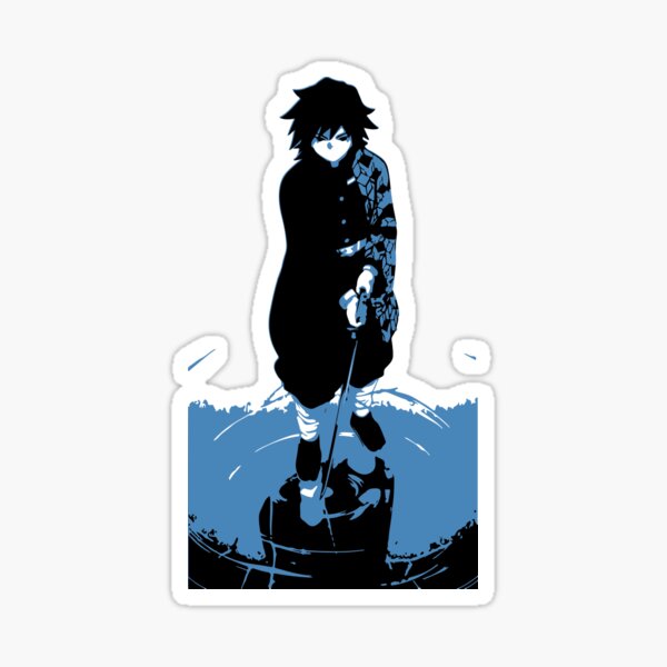 Item preview, Giyu tomioka stickers inspired  designed and sold by Texotakulife.